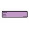 Nevs Printed Chart Label- Room No, name, Doctor 1-3/8"x5-3/8" Violet w/Blk NRBP-VIOLET - alternate 1